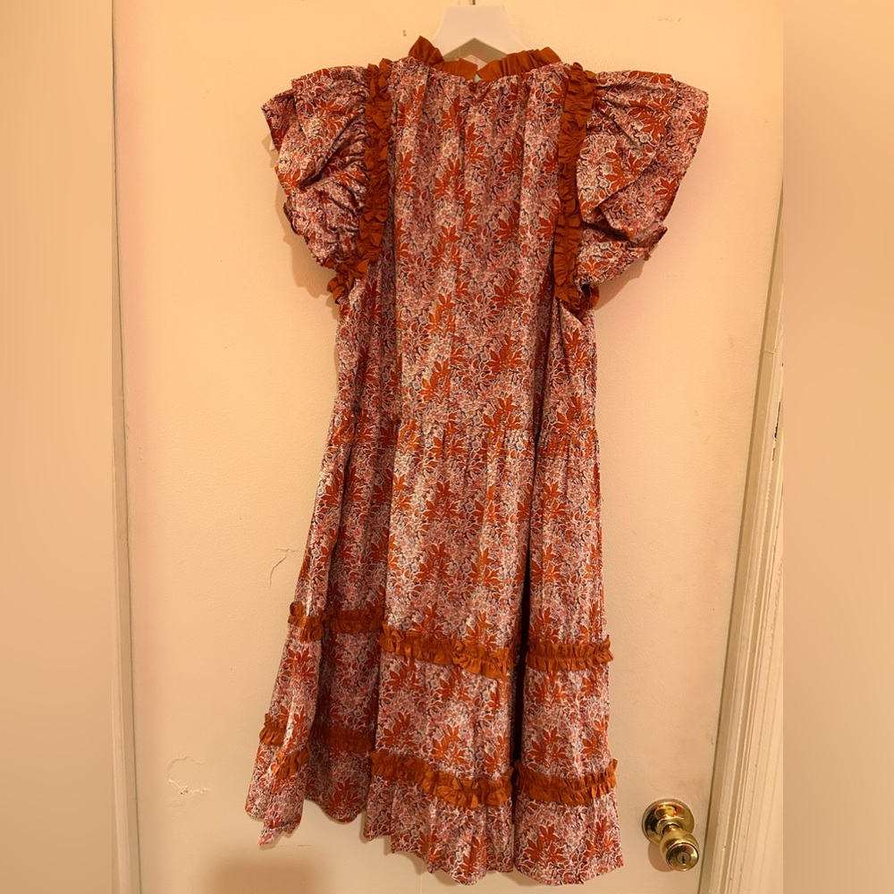 Moodie sleeveless ruffle floral dress - Picture 3 of 3